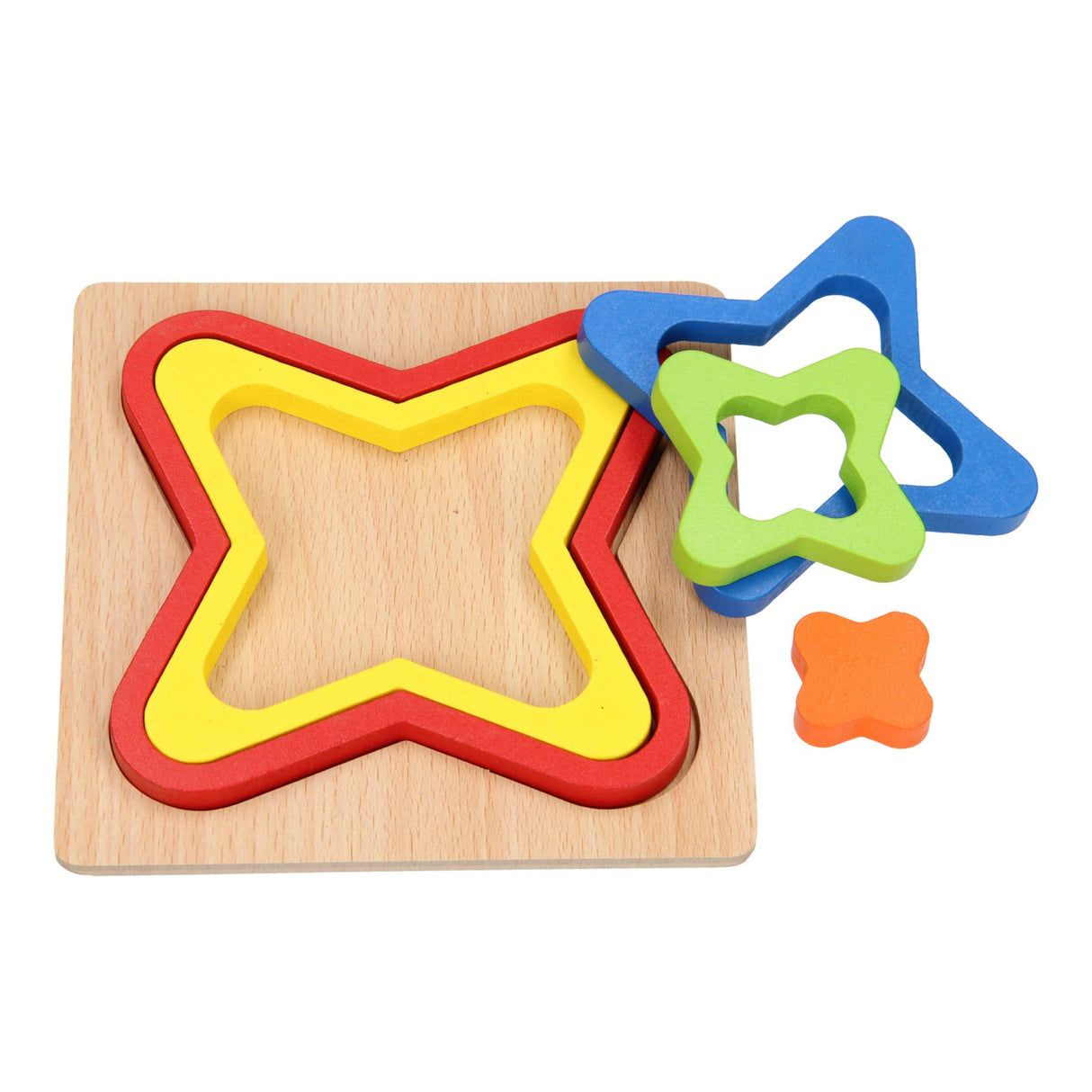 Formpuzzle aus Holz - Schmetterlingsform