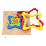 Formpuzzle aus Holz - Schmetterlingsform
