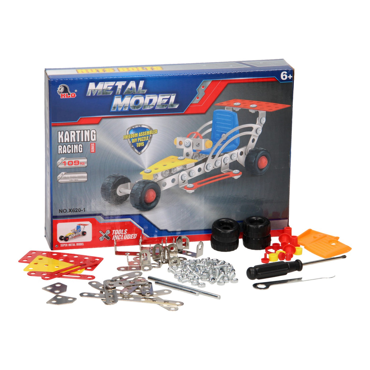 Rennwagen-Konstruktion aus Metall, 109-tlg.
