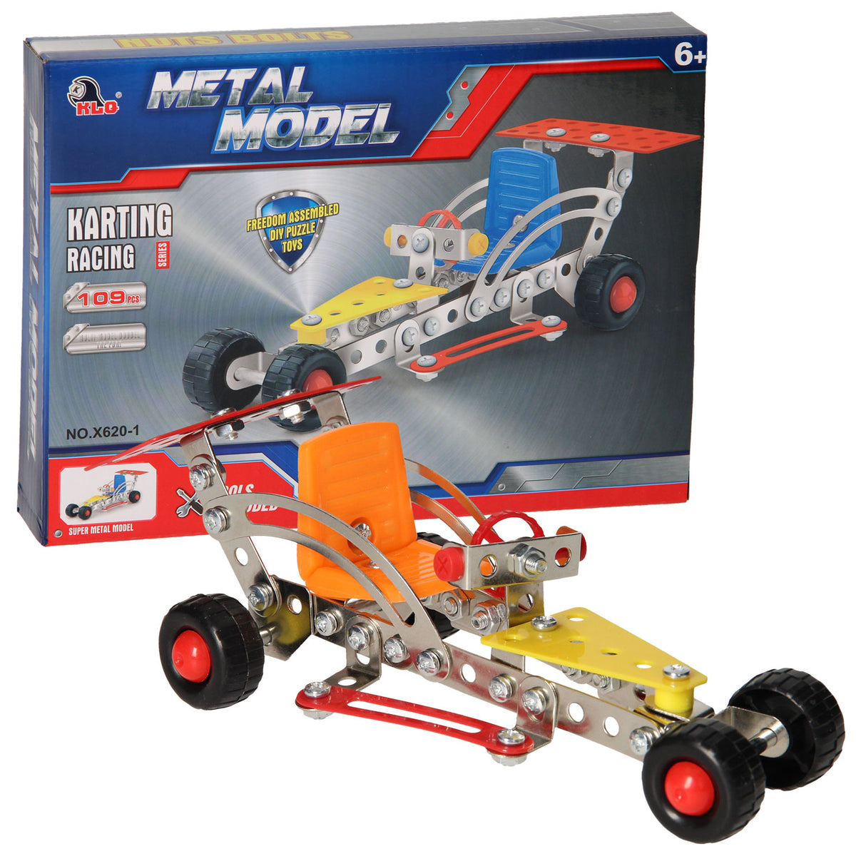 Rennwagen-Konstruktion aus Metall, 109-tlg.
