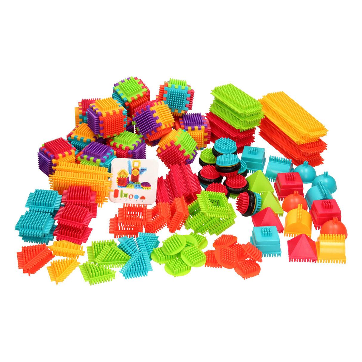 Bloko Bristle blocks in storage box, 200dlg.