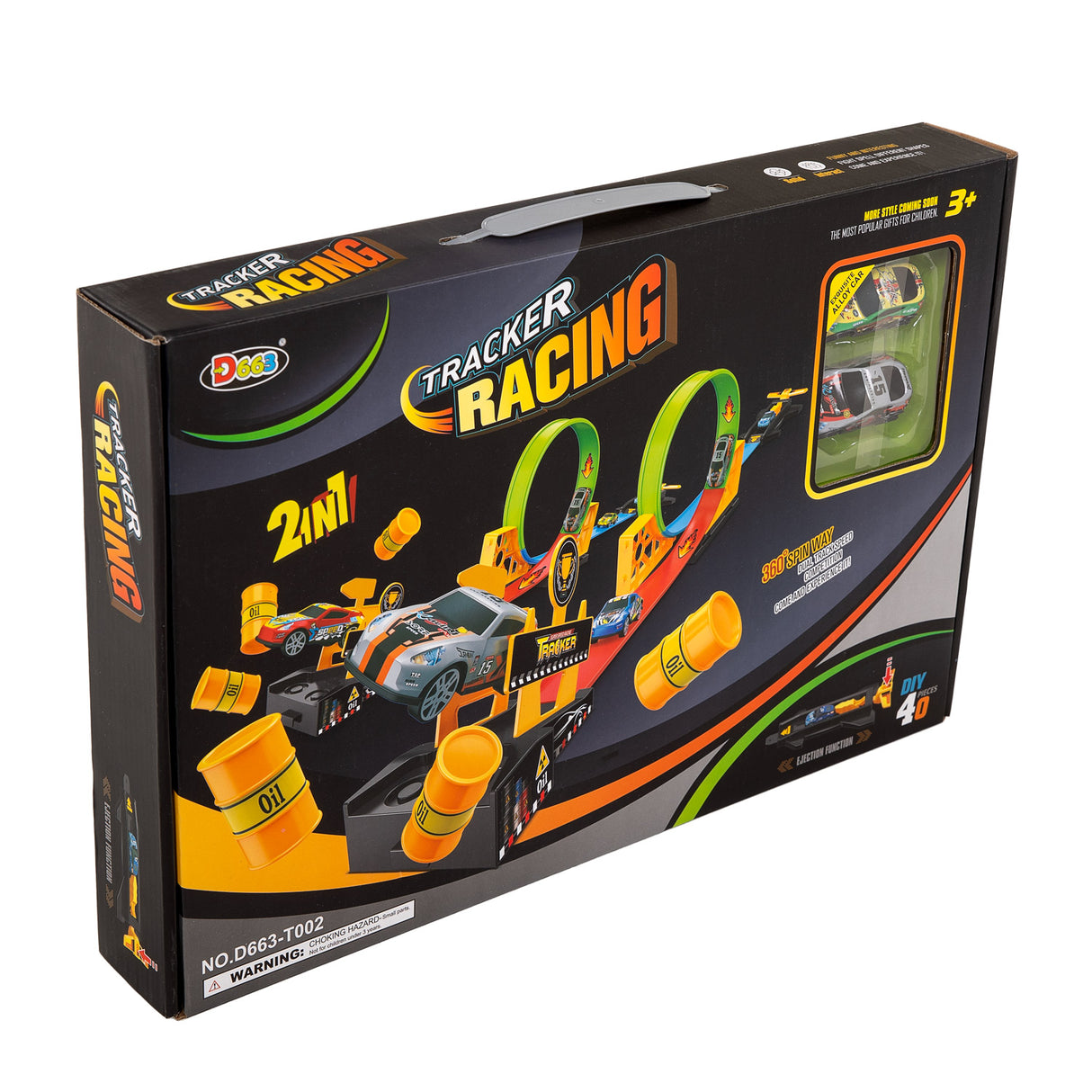 Duel launch set loopings racing track