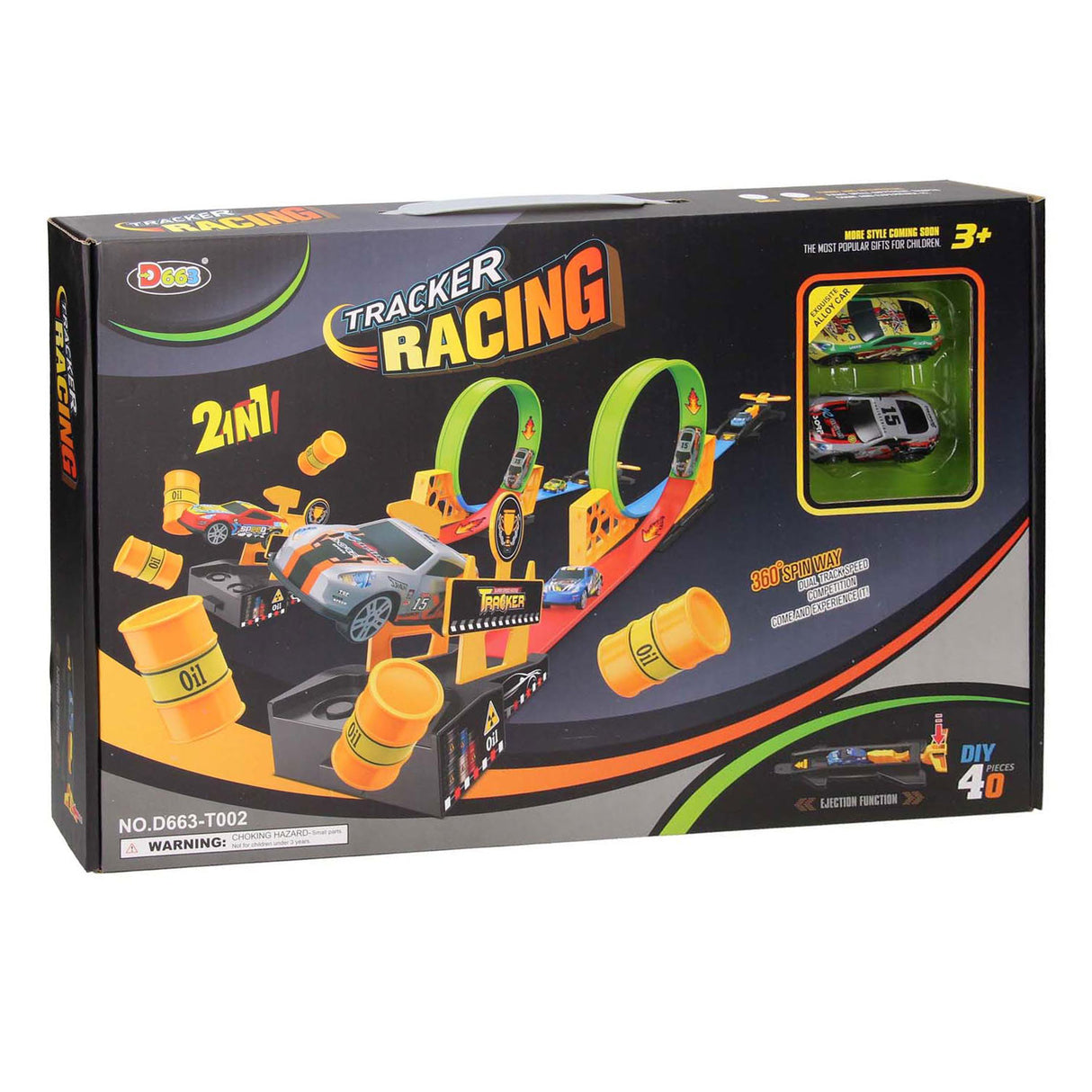 Duel Launch Set Loopings Racing Track