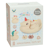 Badetiere Flamingofamilie, 4-tlg