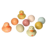 Lobbes Spielzeug zum Beispiel, Badespielzeug-Set mit sensorischen Badebällen, Gummienten, Pastell