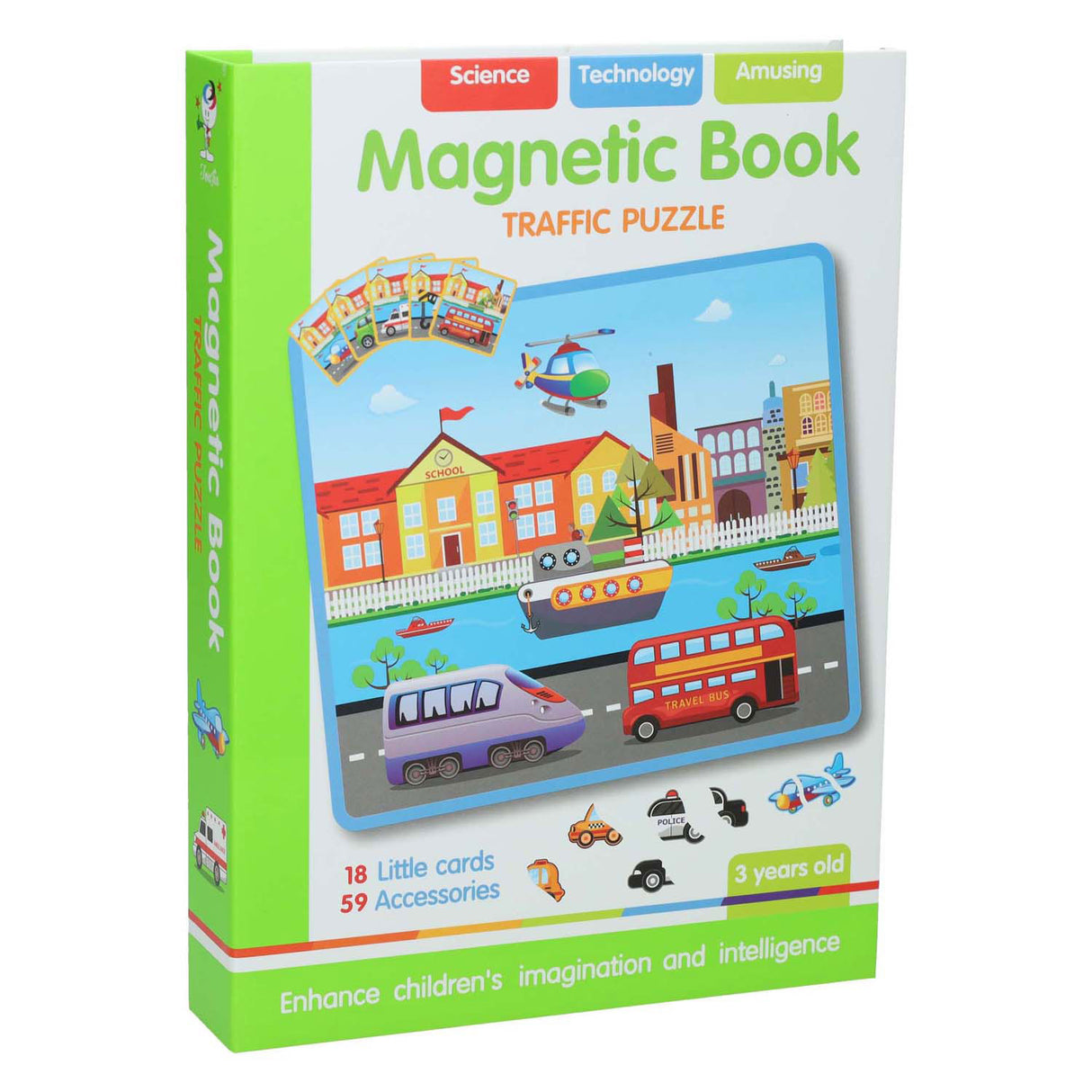 Magnetische Kofferstadt