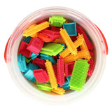 Bloko Bristle Blocks en caja de almacenamiento, 150dlg.