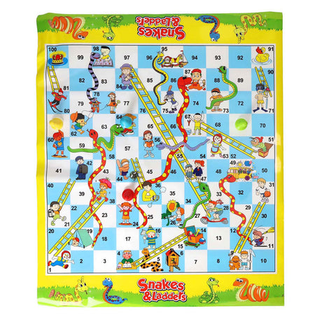 Snakes Ludo Brettspiel doppelseitig