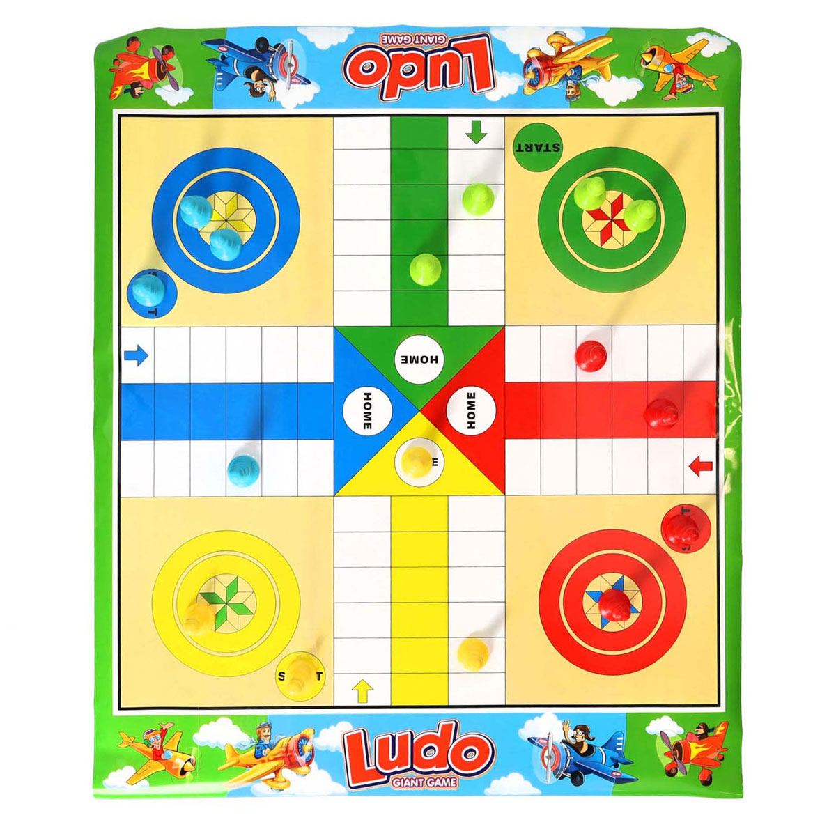 Snakes Ludo board game double -sided