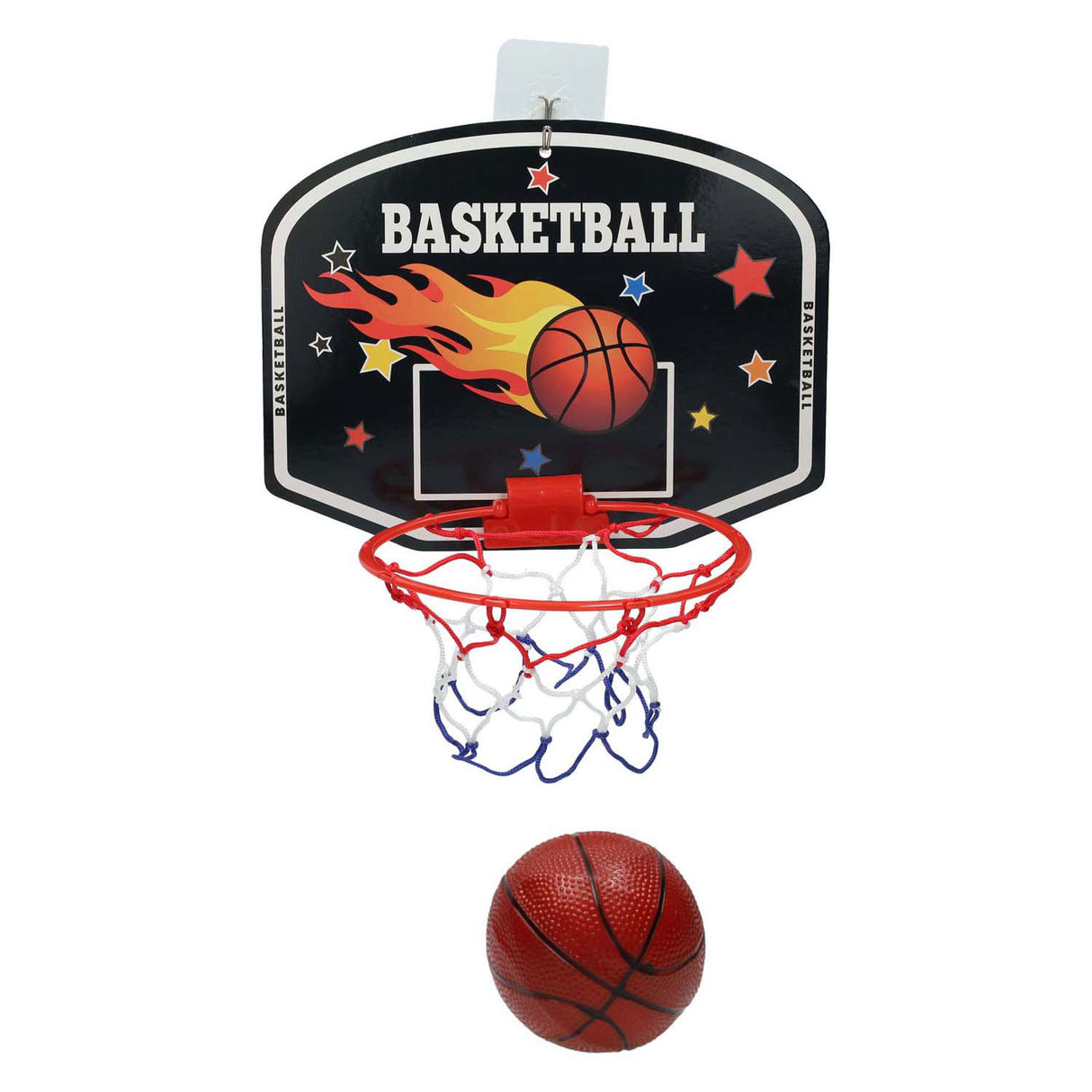 Basketball board with ball