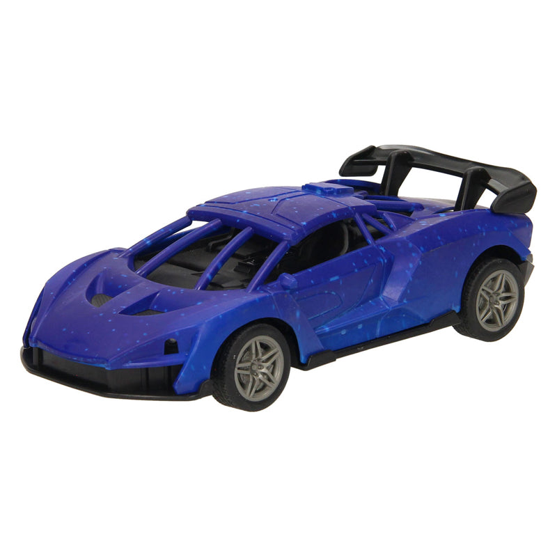 RC Racing Car Blue Black -kontrolované auto