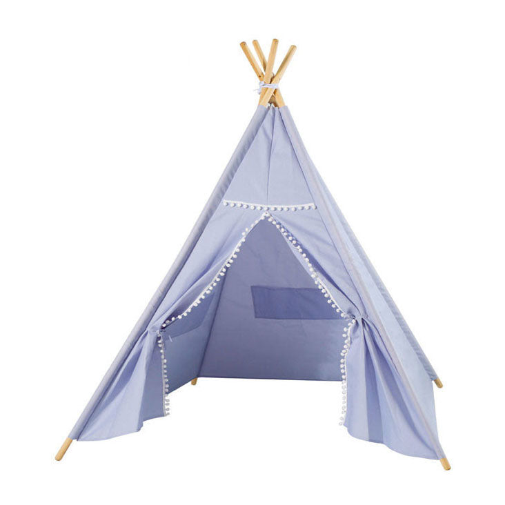 Luxury tipi tältblått med ljus, 128 cm