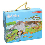 Bodenpuzzle Wildtiere, 100 Teile.