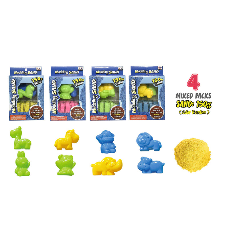 Play sand 150gr with animal shapes