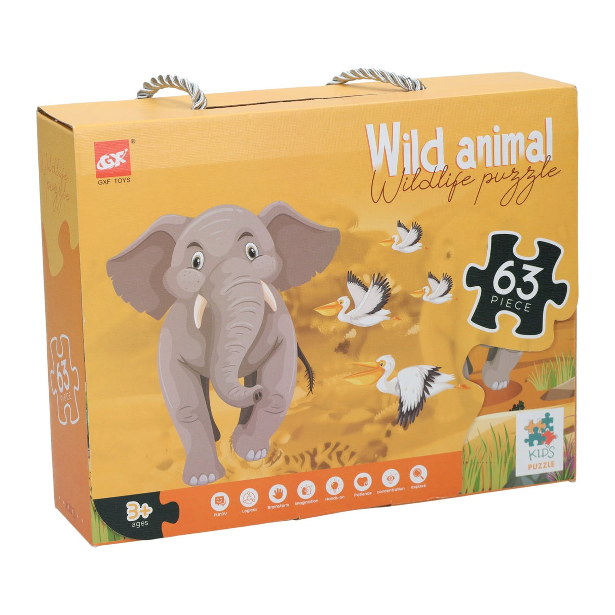 Bodenpuzzle Savanne, 63tlg