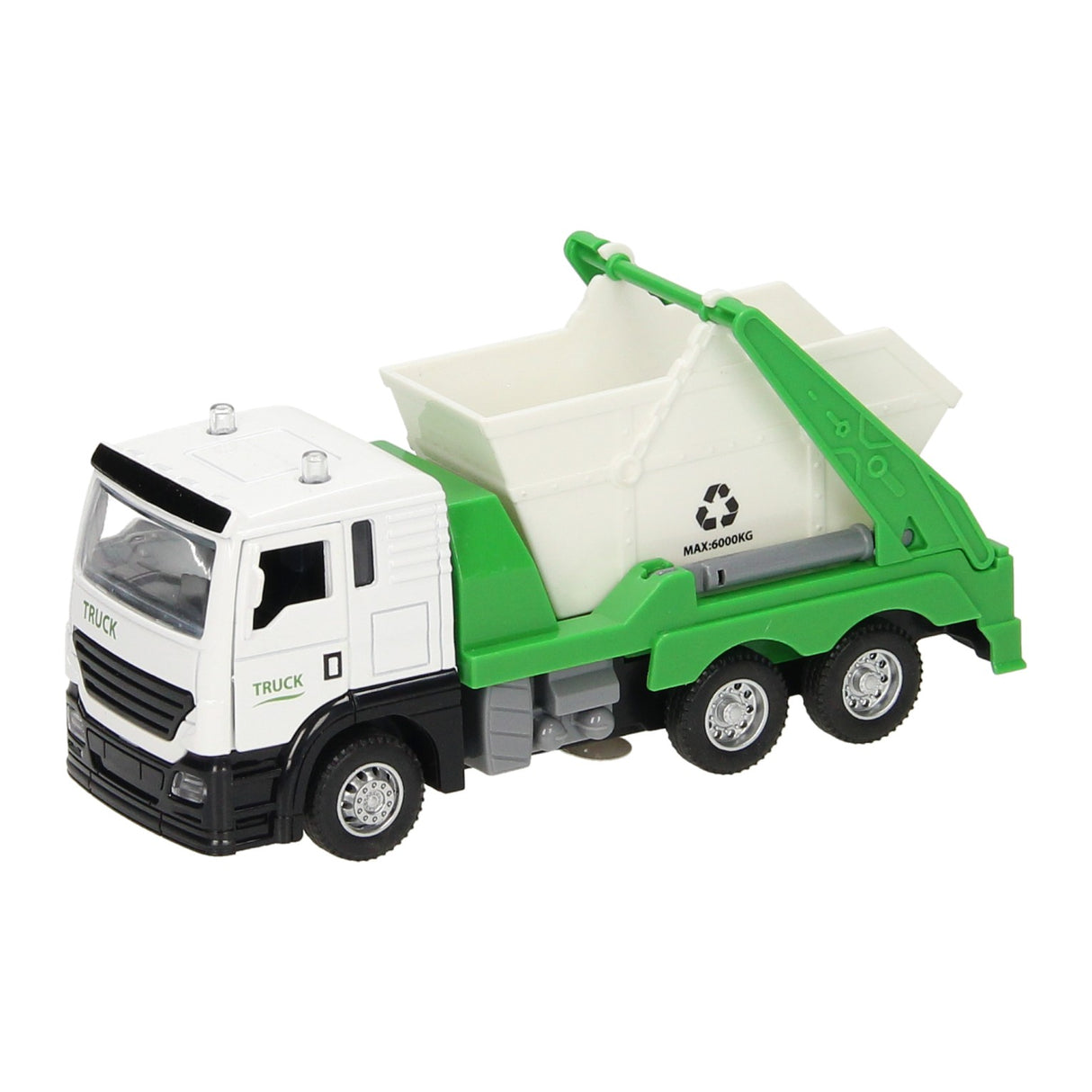 Camion avec du son léger à conteneur de déchets