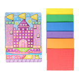 Ein Mosaik-Bastelset „Prinzessin“ herstellen, 4 Teller