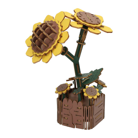Lobbes Spielzeug z. B. Lobbes Holzbausatz Sonnenblumen 3D - Kreativspielzeug 121-tlg.