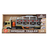 Vrachtwagen met dinosaurus 1:16 - met licht en geluid