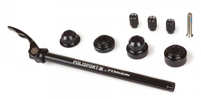 Polisport Steckachse für Anhänger 12mm - schwarz
