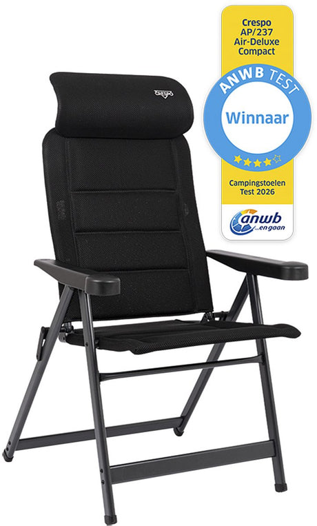 Crespo - Positionsstuhl - M - AP 237 - Air-Deluxe - Kompakt - Schwarz