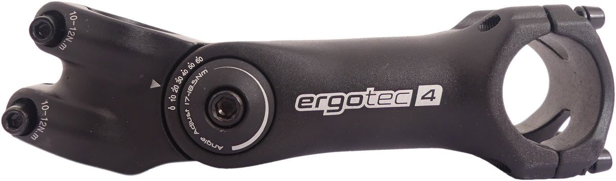 Ergotec Stem hobotnica 2 naprej nastavljiva Ø28.6 125 31,8 mm črna