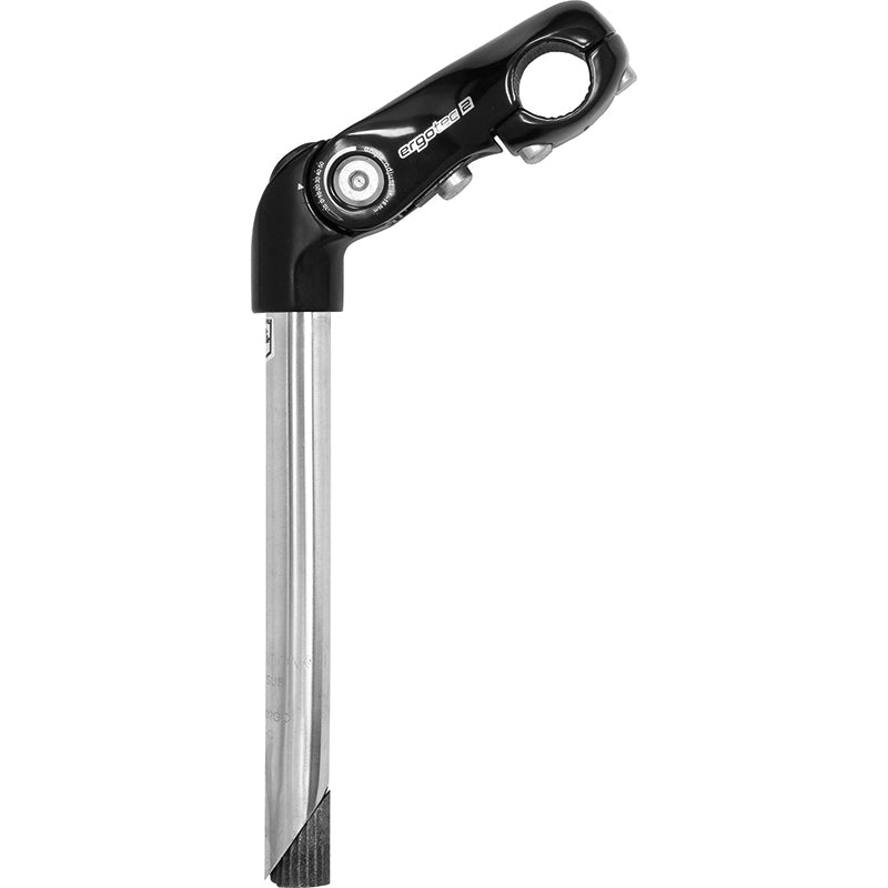 ERGOTEC STEM STAKE KOBRA VERTEIGENDE DOMINLICHEN STAEL 25,4 300 x 10 25,4 mm Schwarz Silber