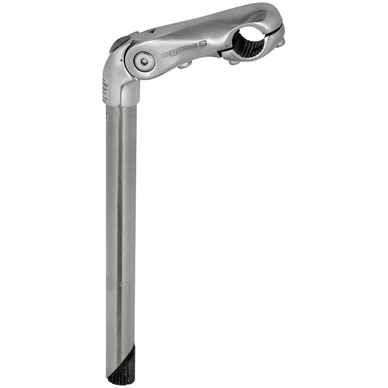 Ergotec stem stem Kobra adjustable stainless steel 22.2 300x110 25.4 mm silver