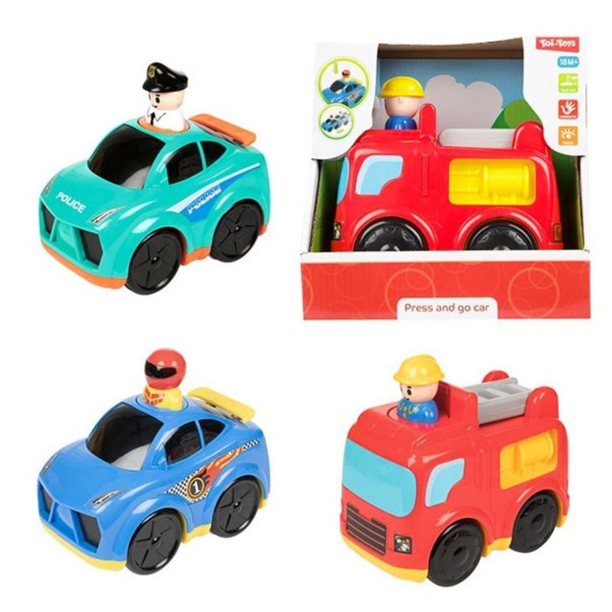 Toi-toys Little Stars Auto Press & Go 17 cm