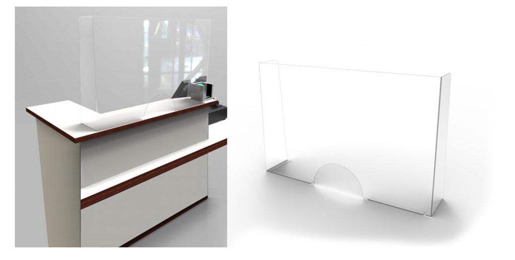 Markenloser Thekenschutz 1000x750x200mm PVC transparent