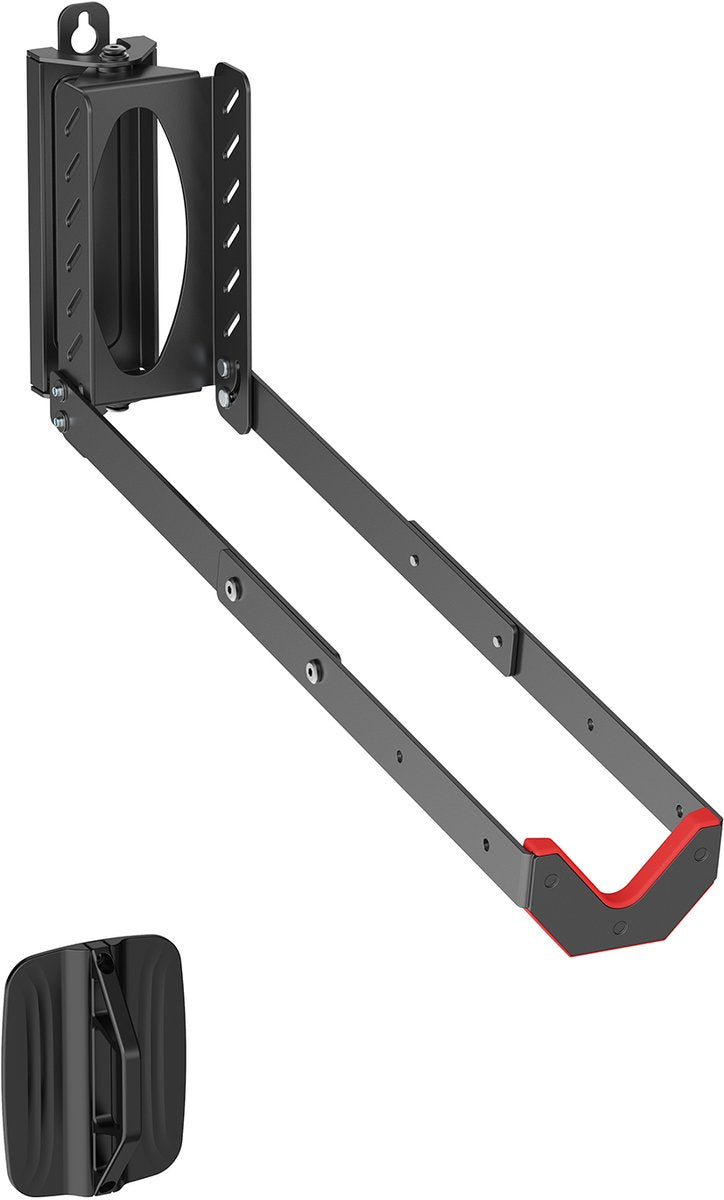 Maclean mc-498 – Fahrradhalterung – Fahrradträger Wandmontage 35 kg – Schwarz
