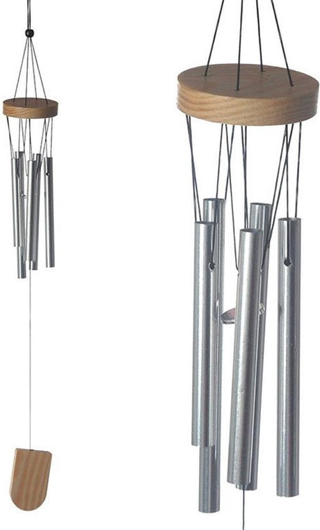 Puckator Windspiel aus Holz mit Metallrohren, 37 cm