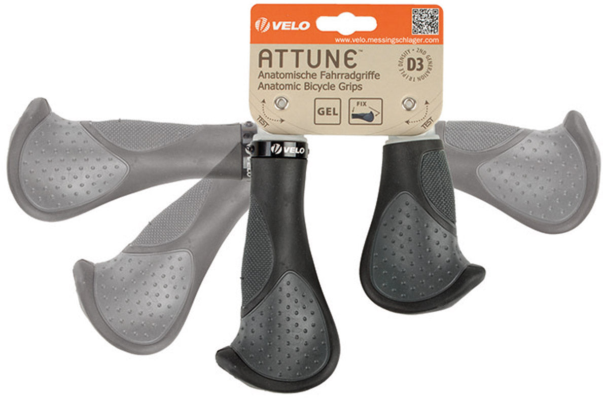 Velo Many Set Comfort Confort 3D-Gel 135 92 mm de gris negro