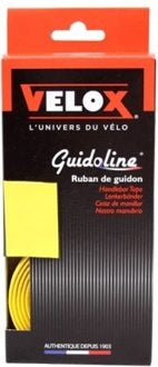 Velox Manillar Cork Amarillo 1.75m x 30 mm Accesorio de bicicleta deportiva y ligera y amortiguadora