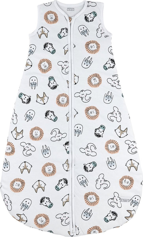 Meyco Baby Animal Baby Sommerschlafsack rund – mehrfarbig – 74 cm – 0,5 Tog