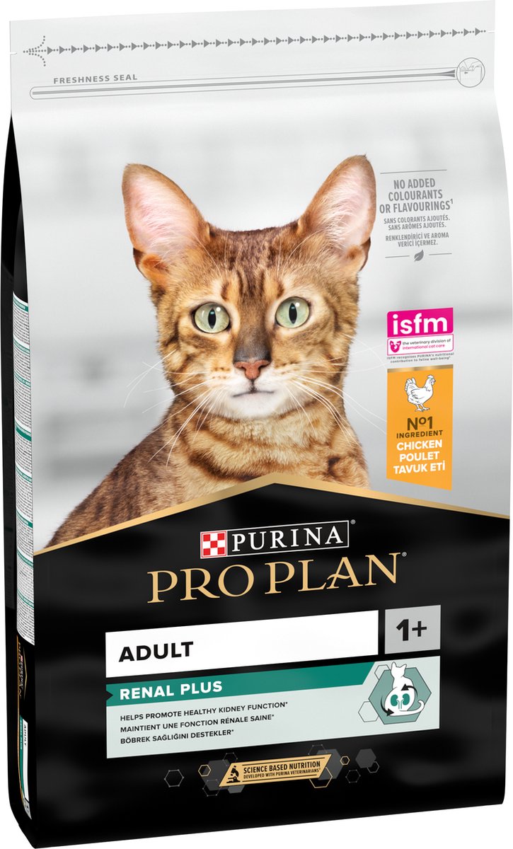 Pro Plan Adult Renal Plus – Trockenfutter für Katzen – Huhn – 10 kg