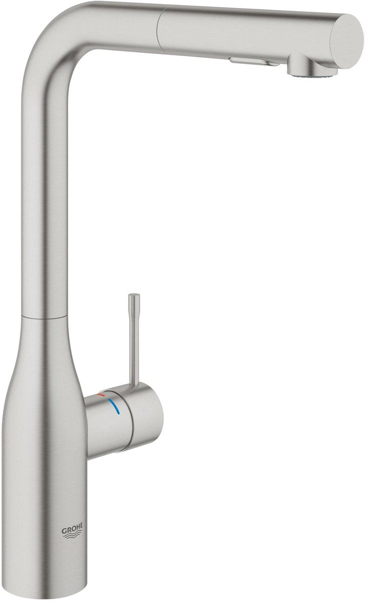 Grohe Essenz neue Küchenarmatur – ausziehbare Handbrause – Edelstahl – 30270dc0