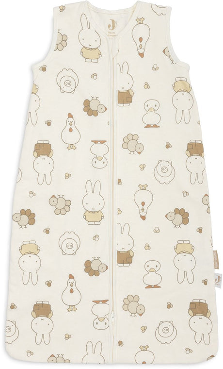 Jollein slaapzak baby mouwloos 110cm - jersey - miffy family farm