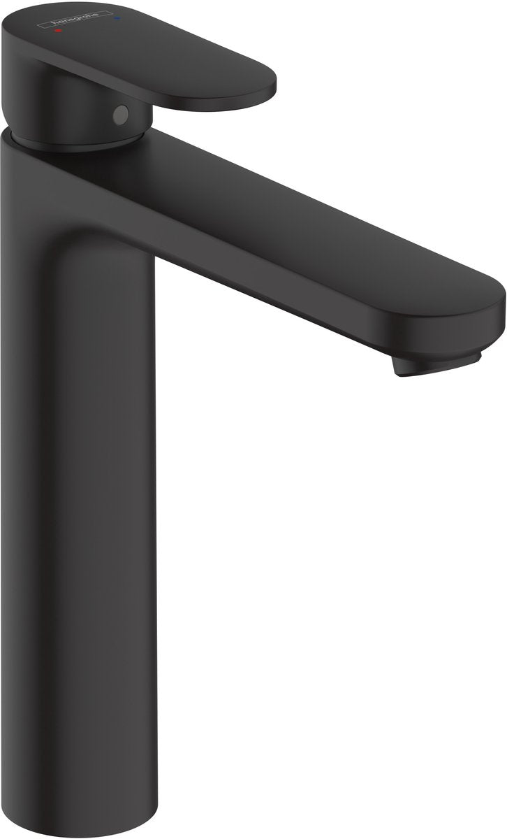 Hansgrohe Lackmischung – Waschtisch-Mischbatterie – Einhebelbedienung – ohne Ablaufgarnitur – Größe 190 mm – mattschwarz