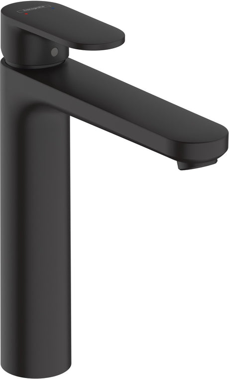 Hansgrohe Lackmischung – Waschtisch-Mischbatterie – Einhebelbedienung – ohne Ablaufgarnitur – Größe 190 mm – mattschwarz
