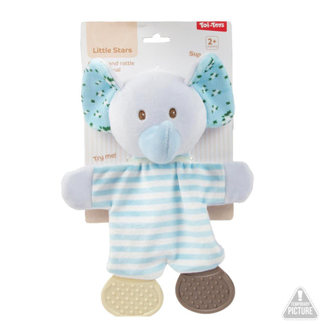 Toi-toys Little Stars Baby Knistertuch + Beißring -weich- 3sort