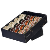 Decoris Band Polyester 10 sortiert schwarz gold