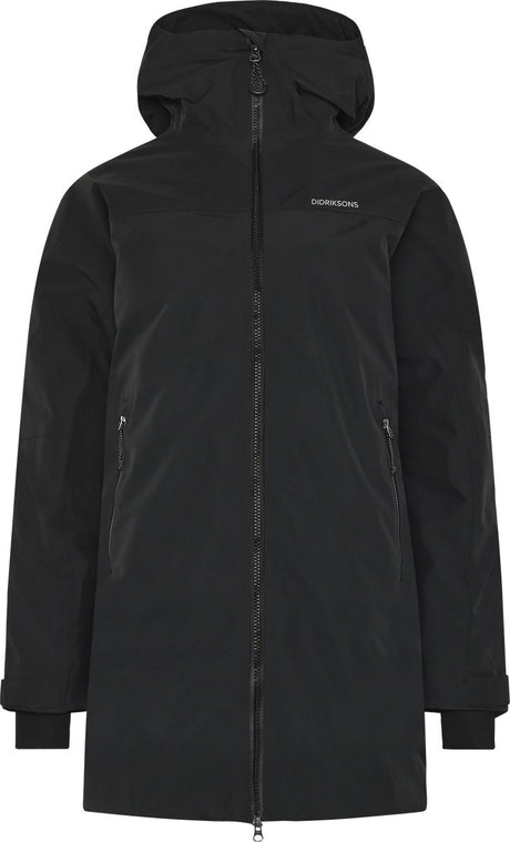 Didriksons Merket Wns Parka Damen Outdoorjacke – Schwarz