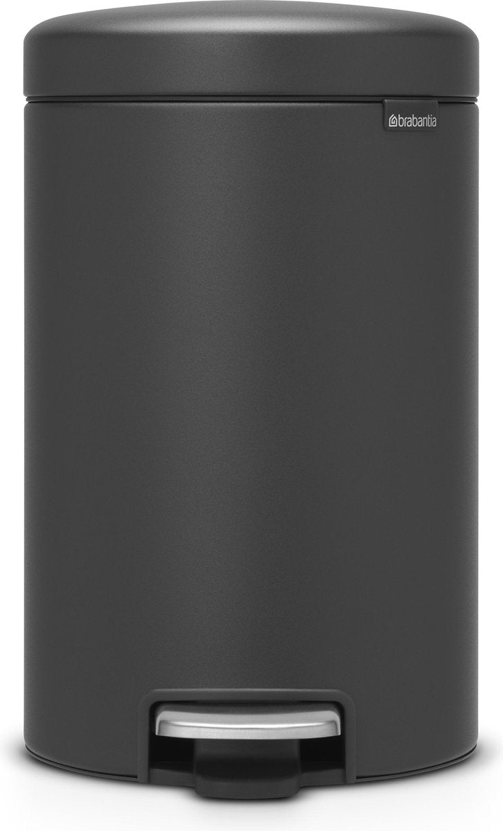 Brabantia Newicon Abfallbehälter – 12 Liter – Mineral Infinite Grey