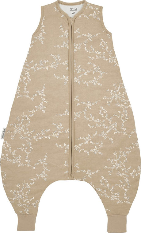 Meyco Baby Branches Baby-Winterschlafoverall-Pullover – Sand – 80 cm – 2,0 Tog