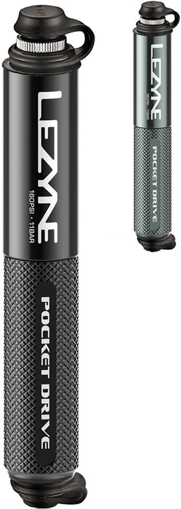 Lezyne Minipumpe CNC Pocket Drive glänzend schwarz