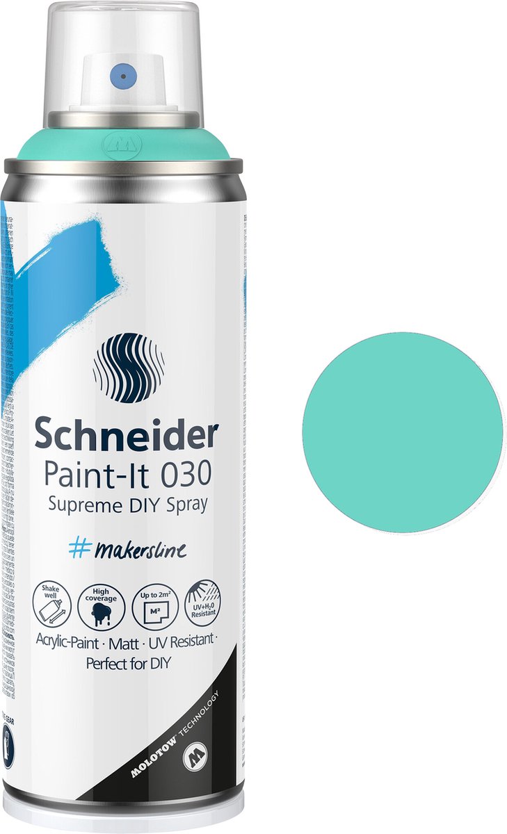 Schneider s-ml03050034 Supreme DIY Spray Paint-IT 030 Türkis 200 ml