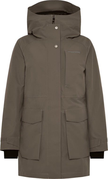 Didriksons Harriet WNS Parka Damen Outdoorjacke – Mokkabraun