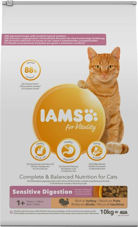Iams Cat Adult Sensitive Digestion Truthahn 10 kg