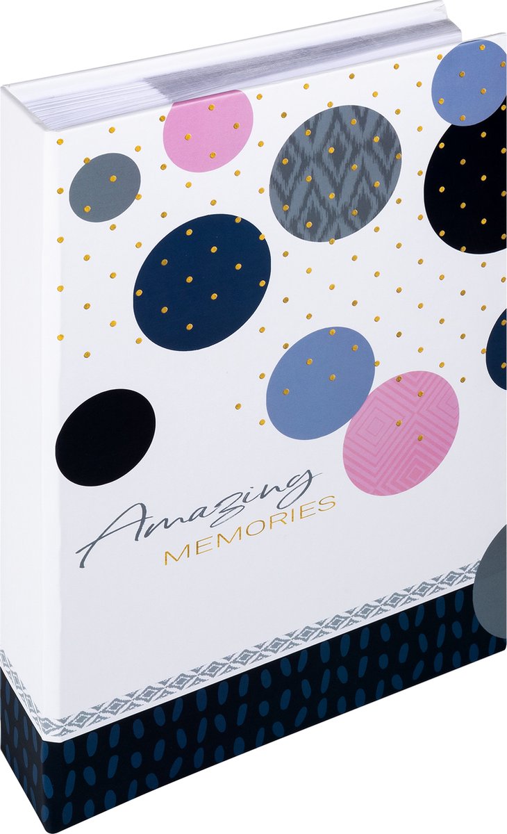 Walther me-488-l Amazing Memories – Memo-Einsteckalbum – Größe 22,4 x 32,6 cm – 300 Fotos 10 x 15 cm – blau